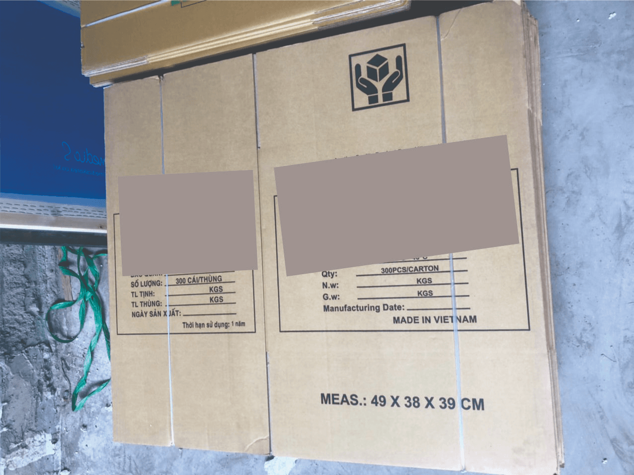 Thùng Carton 3 Lớp Cũ, 49x38x39 cm