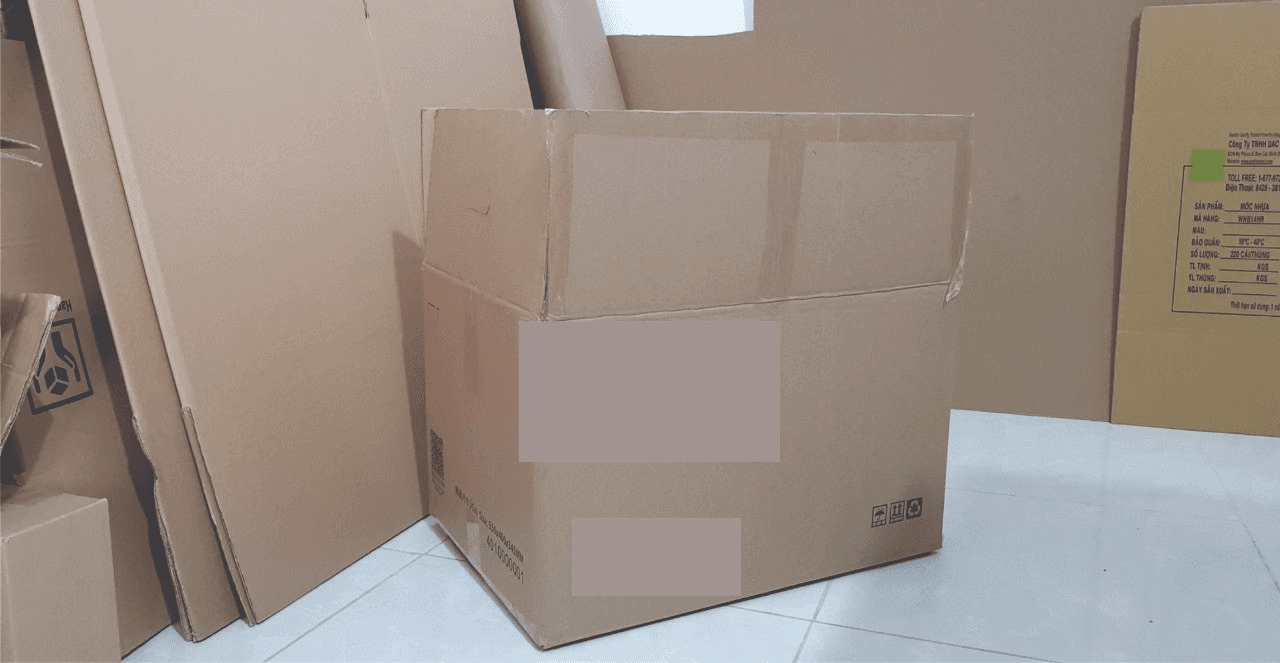 Thùng Carton 5 Lớp Cũ, 55x40x35 cm