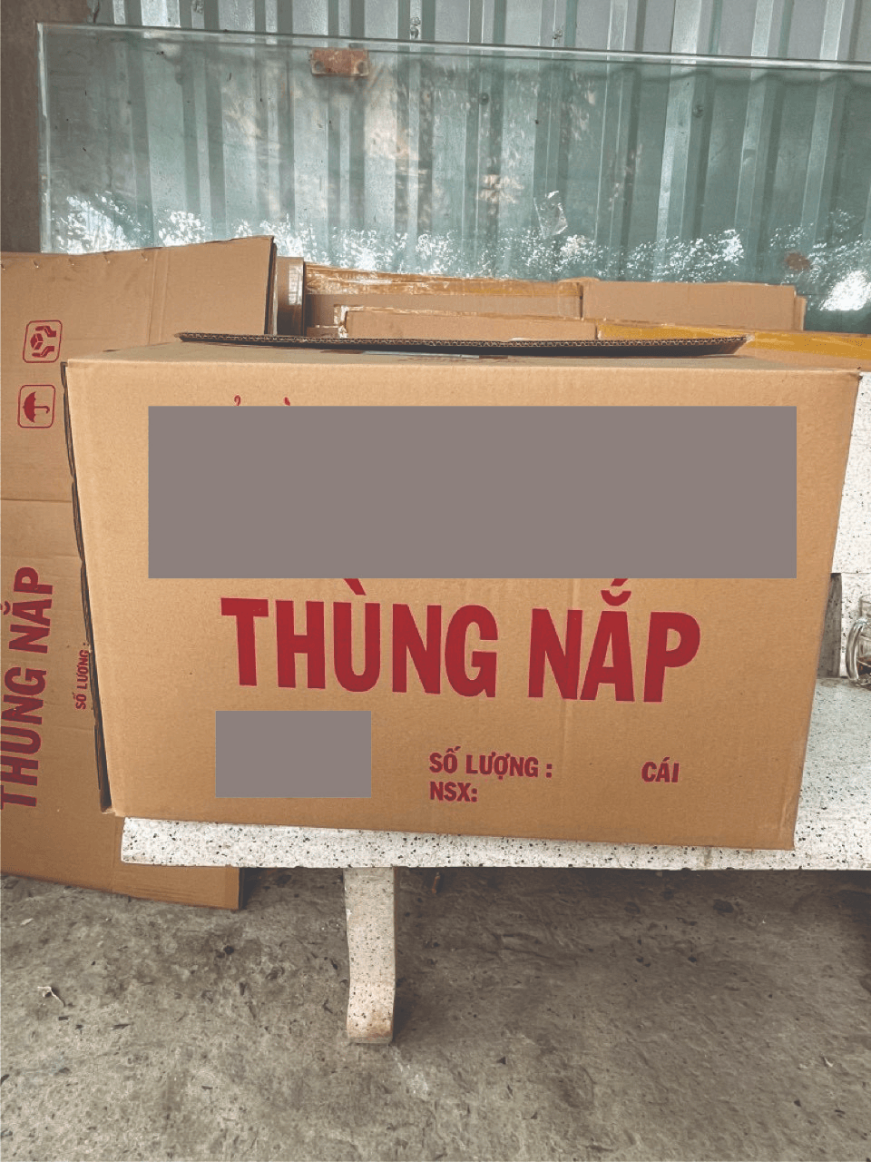Thùng Carton 5 Lớp Cũ, 58x38x37 cm